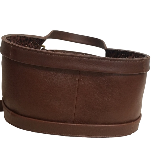 MADEWELL SYDNEY GENUINE LEATHER & LEOPARD PRINT COWHIDE CROSSBODY BAG - Picture 5 of 7